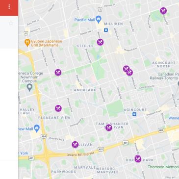 Map of places to eat in scarborough